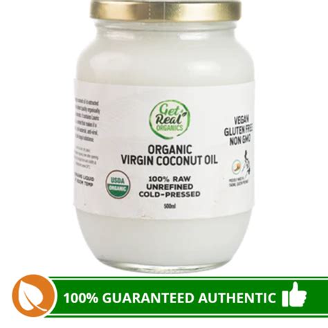 Get Real Organics Virgin Coconut Oil Cold Pressed 500ml Lazada Ph