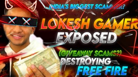 Lokesh Gamer Exposed Diamond King Or Giveaway Scammer Lokesh Gamer