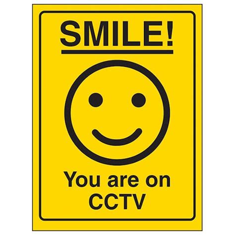 Smiley Face You Are On CCTV | Shop CCTV Signs | Premises Signs ...