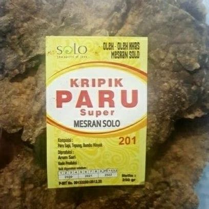 Jual KERIPIK PARU SAPI SUPER MESRAN Shopee Indonesia