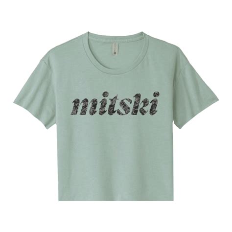 Flower Logo Crop Tee (Green) | Mitski | Online Store, Apparel ...