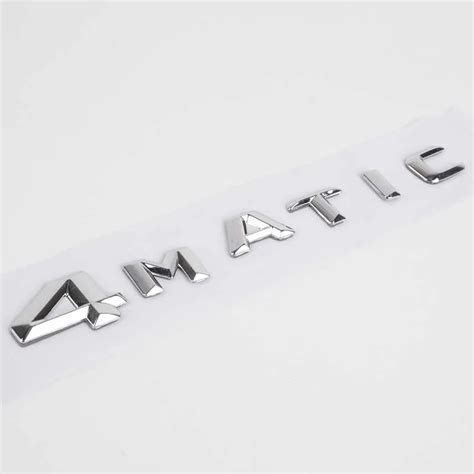 Car Styling Chrome Matic Matic Logo Emblem Badge Car Rear Trunk Lid