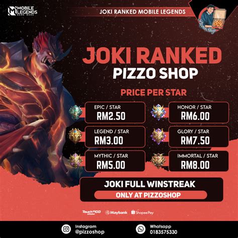 Mlbb Boosting Joki Ranked Mobile Legends Fast Service Shopee Malaysia