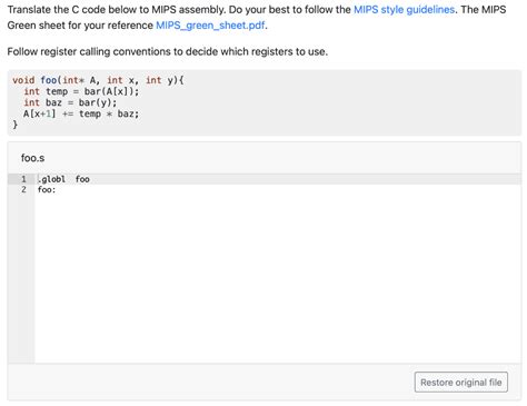 Solved Translate The C Code Below To MIPS Assembly Do Your Chegg