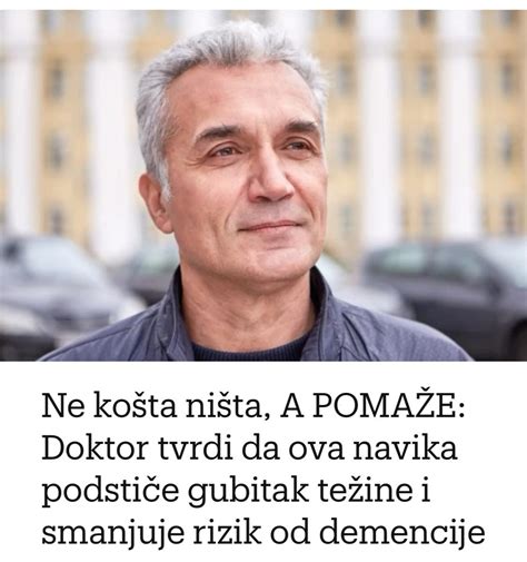 Ne Ko Ta Ni Ta A Poma E Doktor Tvrdi Da Ova Navika Podsti E Gubitak