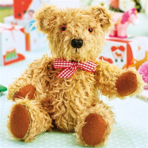 Curly Hair Teddy Bear Free Sewing Patterns Sew Magazine