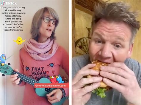 A Controversial Vegan Tiktoker Roasted Gordon Ramsay For Eating Meat