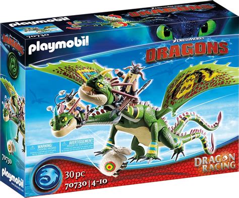 Amazon.com: Playmobil Dragon Racing: Ruffnut and Tuffnut with Barf and ...