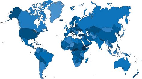 Simplicity straight outline line world map 13079250 PNG