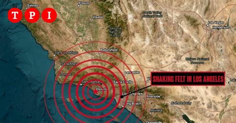 United States Magnitude 5 1 Earthquake North Of Los Angeles And Comes