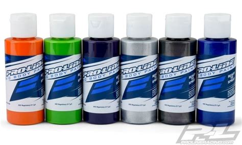 Pro Line RC Body Paint Secondary Color Set 6 Pack Modellbau Metz