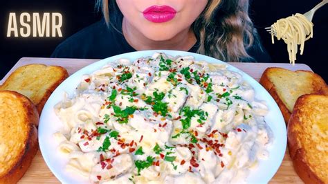 Asmr Creamy Chicken Fettuccine Alfredo Mukbang No Talking Eating