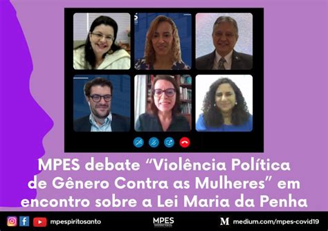 Mpes Debate “violência Política De Gênero Contra As Mulheres” Em