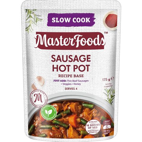 Masterfoods Sausage Hot Pot Slow Cook Recipe Base G Woolworths