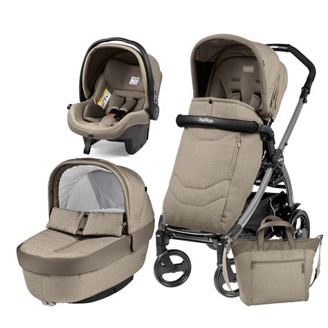 Carucior In Peg Perego Book Plus Black Completo Elite Cream