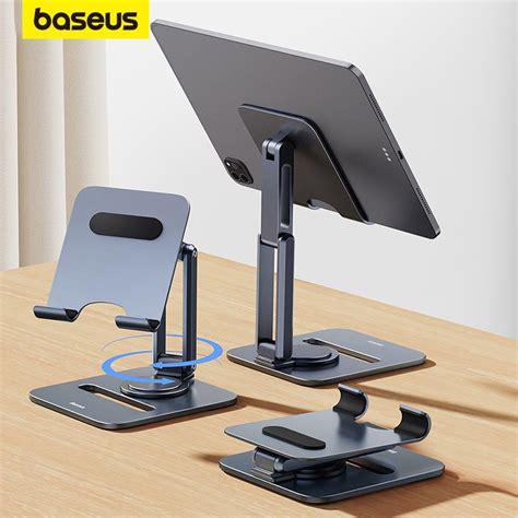 Baseus Desktop Biaxial Foldable Metal Stand For Tablets Space Grey