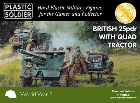 15mm 25 Pounder Gun And Morris Quad Tractor WarGameStore