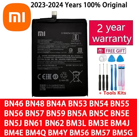 Bater A Original BN57 BN61 Para Xiaomi Pocophone POCO Redmi Note M2 F3