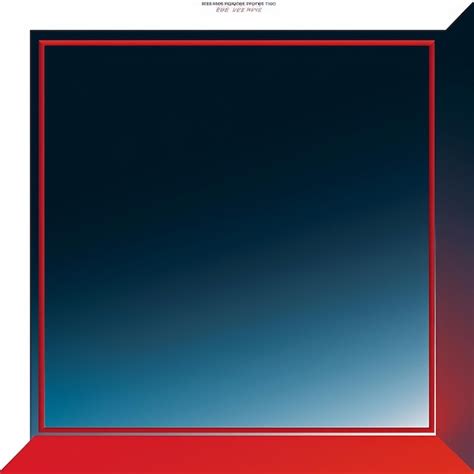 Premium Photo A Red And Blue Square With A White Border