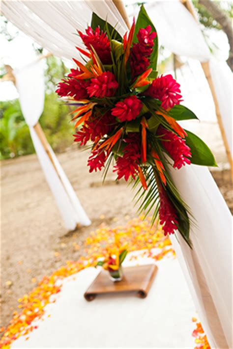 Tropical Flowers For Wedding - weddingdressescollection-cho