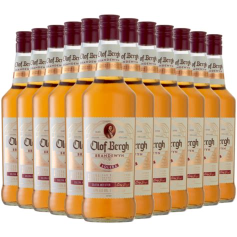 Olof Bergh Solera Brandy Bottles 12 X 750ml Brandy And Cognac Spirits