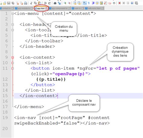 Naviguer Entre Les Pages Avec Ionic Tutowebdesign