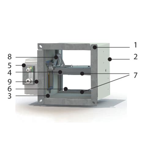 Rectangular Smoke Evacuation Damper