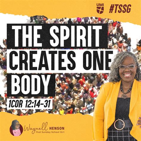 Tssgnotes 📚🙌🏽 ️ The Spirit Creates One Body May 19 2024