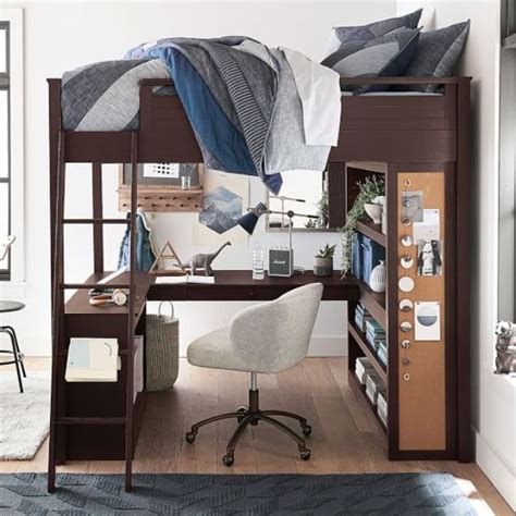 Queen Size Loft Bed With Closet