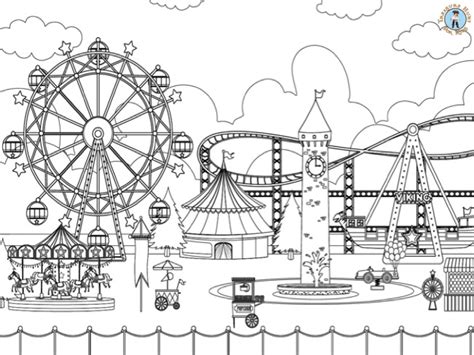 Amusement Park Coloring Pages Coloring Pages