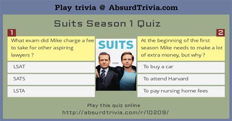 Suits Season 1 Quiz