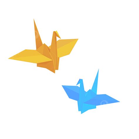 Origami Crane PNG Image Origami Thousand Paper Cranes Cartoon Elements