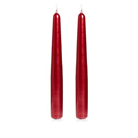 Wilko 2 Pack Red Taper Candles Wilko