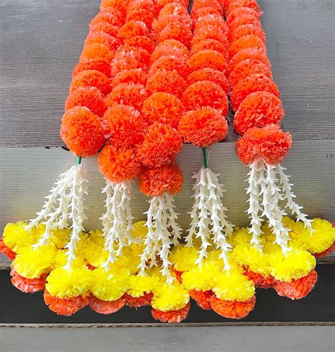 Buy SPHINX Artificial Marigold Fluffy Flowers And Tuberose Rajnigandha