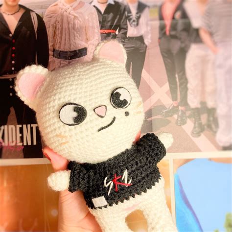 Kpop Stray Kids Skzoo Jiniret Hyunjin Handmade Crochet Amigurumi Plush