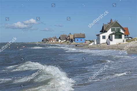 Thatched Roof Houses On Beach Graswarder Editorial Stock Photo Stock