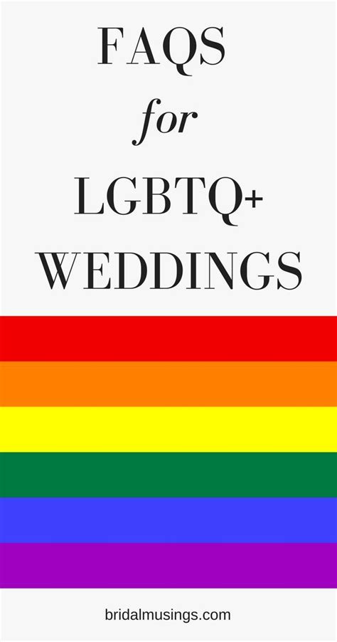 Faqs For Lgbtq Weddings Lgbtq Mi Boda Boda