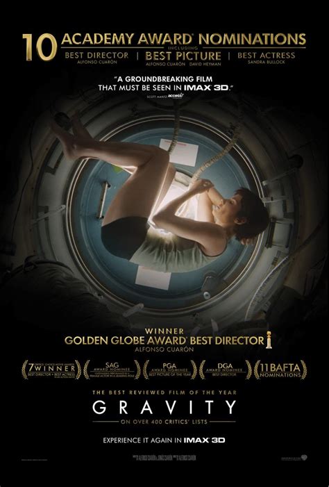 Critical Acclaim IMAX Gravity poster | Filme serien, Filmplakate, Kino film