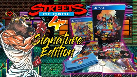 Streets Of Rage 4 Unboxing Signature Edition YouTube