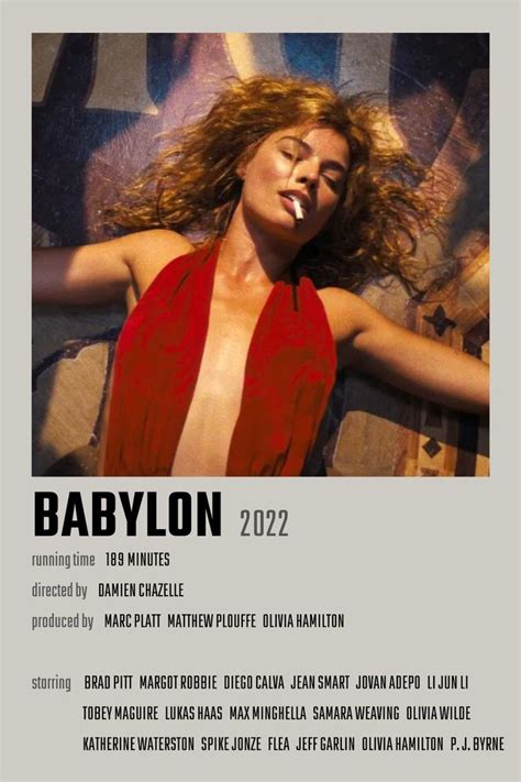 Babylon | Iconic movie posters, Babylon movie, Iconic movies