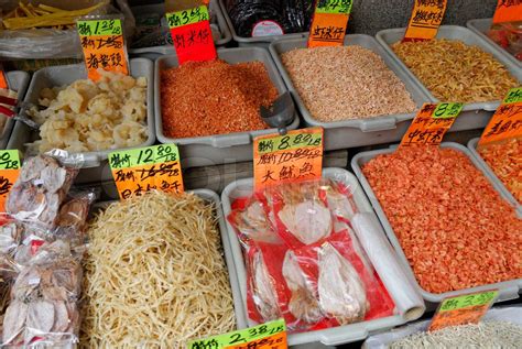 Dry seafood at chinese market | Stock image | Colourbox