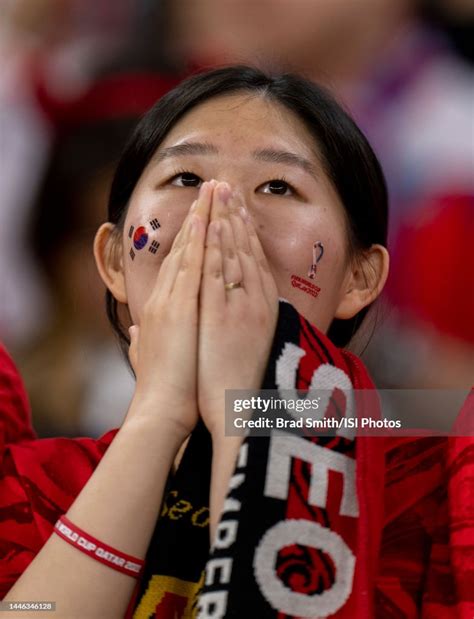 Korean Fans Celebrate During A Fifa World Cup Qatar 2022 Group H