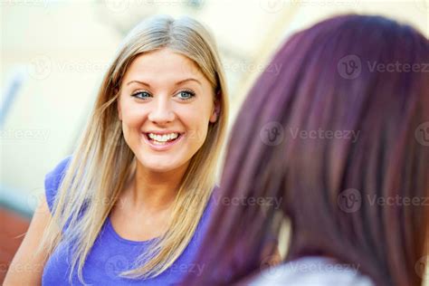 Friends talking outdoors 23539478 Stock Photo at Vecteezy