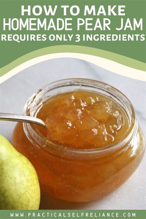 Pear Jam Recipe Pear Jam Jam Recipes Canning Recipes