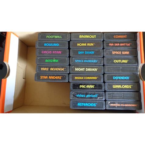 Cartuchos Atari 2600 Valor Por Unidade Picture Label Jogos Pac Man