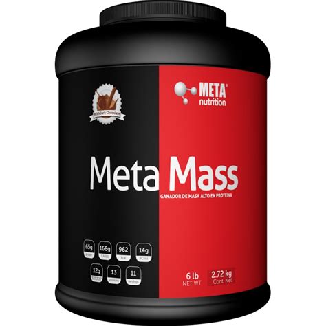 META MASS GAINER 6 LBS META NUTRITION SuplementosMonterrey