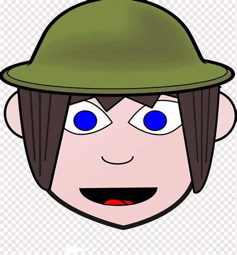 Soldado De Dibujos Animados Del Ej Rcito Soldado Cara Sombrero