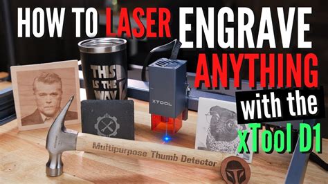 How to Laser Engrave Anything with the xTool D1 Laser Cutter/Engraver ...