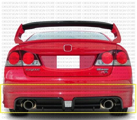 Rear Bumper Diffuser Honda Civic Fd Edu Svet Gob Gt