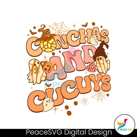 Conchas And Cucuys Spooky Concha Ghost Svg Cutting File Peacesvg